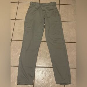 Rawlings Men's Semi-Relaxed Baseball Gray Pants Size Medium Elastic Waist